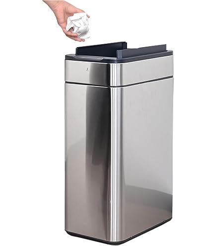 Amazon｜センサー全自動開閉式ごみ箱 大容量68L 【オフホワイト